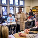 St. Paul's School Photo #3 - Students practice their language skills in Ms. Walter's Spanish 4 class.