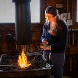 Gould Academy Photo #20 - The Visual Arts at Gould are all housed within the Art Cottage, a dedicated space that features private studios for serious students building a portfolio for art school, a blacksmithing forge, silversmithing studio, and a ceramics studio.