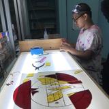 Rock Point School Photo #8 - Students create beautiful art in our stained glass studio.