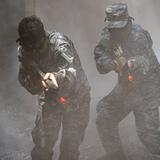 Oak Ridge Military Academy Photo #13 - ORMA Cadets demonstrate teamwork and learn CQB tactics in the airsoft house.