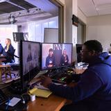 Principia School Photo #14 - Our Media and Communications center features a fully equipped television and sound recording studio and a Mac lab. Here, you'll find young creatives producing our School news show (Panther News Network), recording music, or airing a podcast epeisode.