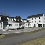 North Yarmouth Academy Photo #22 - NYA's modern dormitory featuring spacious suite-style rooms with private baths. The building has common spaces and dining.