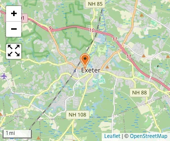 Map of Phillips Exeter Academy